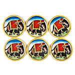 Hand Painted Tusker Coasters