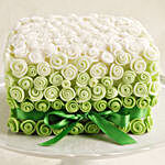 Green Bow & Roses Chocolate Cake 1.5 Kg