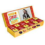 Personalised Keep Smiling Chocolate Gift for Him