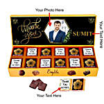 Personalised Premium Thank You Chocolate Gift Box