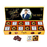 Personalised Premium Thank You Chocolate Gift Box