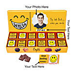 Personalised Smile Please Chocolate Gift For Him