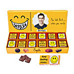 Personalised Smile Please Chocolate Gift For Him