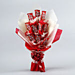 Red & White Kitkat Choco Bouquet