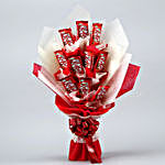 Red & White Kitkat Choco Bouquet