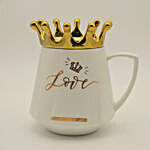 Queen Crown Style Ceramic White Mug