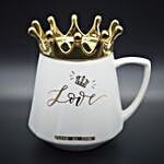 Queen Crown Style Ceramic White Mug