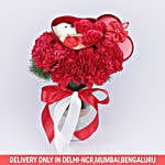 Hearty Arrangement Of Red Carnations