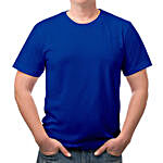 Personalised Blue Cotton Mens T Shirt S