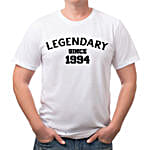 Personalised Mens Legendary Cotton T shirt S