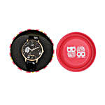 Space Out Wrist Watch With Printed Strap