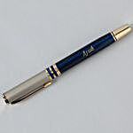Personalised Blue & Grey Roller Ball Pen