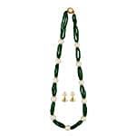 Buy/Send Pearl And Emerald Necklace 