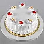 Fresh Vanilla Cake Half kg Eggless