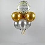 Gold & Silver Congratulations Balloon Bouquets