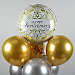 Gold & Silver Congratulations Balloon Bouquets