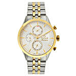 Omax Analog Silver Dial Classy Men's Watch