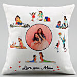 Love You Mom Personalised Cushion