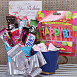Happy Birthday Assorted Chocolates Bucket Hamper