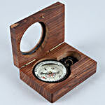 Dolland Chained Compass With Personalised Wooden Box