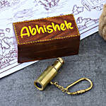 Telescope Keychain With Personalised Box