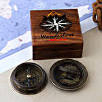 Titanic Compass With Personalised Wanderlust Box