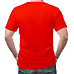 Personalised Red Cotton T-Shirt- Medium