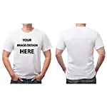 Personalised White Cotton T Shirt- Small