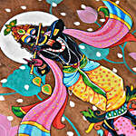 Lord Kanha Handpainted Wooden Wall Hanging