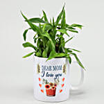 Two Layer Bamboo Plant In Mom I Love You Mug