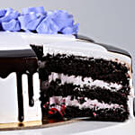 Roses On Top Black Forest Cake- Eggless Half Kg