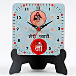 Meri Pyaari Maa Personalised Table Clock And Wish Tree