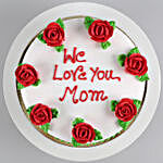 We Love You Mom Cake & White Pothos Plant Combo