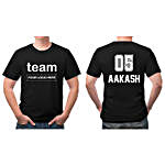 Personalised Team Black T-Shirt- S