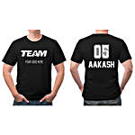 Personalised Team Round Neck T-Shirt- S