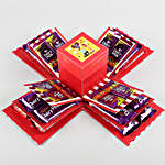 Red & White 4 Layer Chocolatey Explosion Box