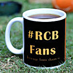 Personalised RCB Fans Ceramic White Mug