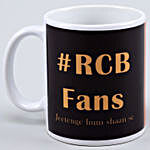 Personalised RCB Fans Ceramic White Mug