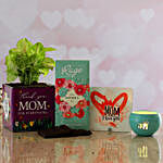 Thank U Mom Syngonium Plant & Maa Cutout Candle Hamper