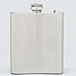 Personalised Gentlemen Silver Hip Flask
