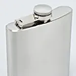 Personalised Gentlemen Silver Hip Flask