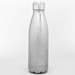 Personalised Stainless Steel Silver Vacuum Bottle
