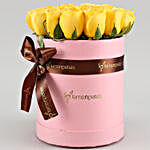 Radiant 22 Yellow Roses Pink FNP Box
