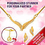 Personalised Gold Pendant Set For Her