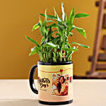Two Layer Bamboo Plant In Happy Mother's Day Mug