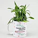 Two Layer Bamboo Plant In Mother's Day Special Mug