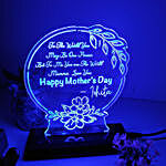 Personalised Mother's Day Floral Bliss White LED Lamp