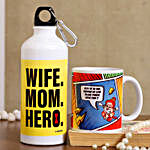 Wife Mom Hero Ceramic Mug And Bottle
