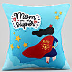 Super Mom Printed Cushion And Mug Combo