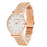 White Dial Rose Gold Watch